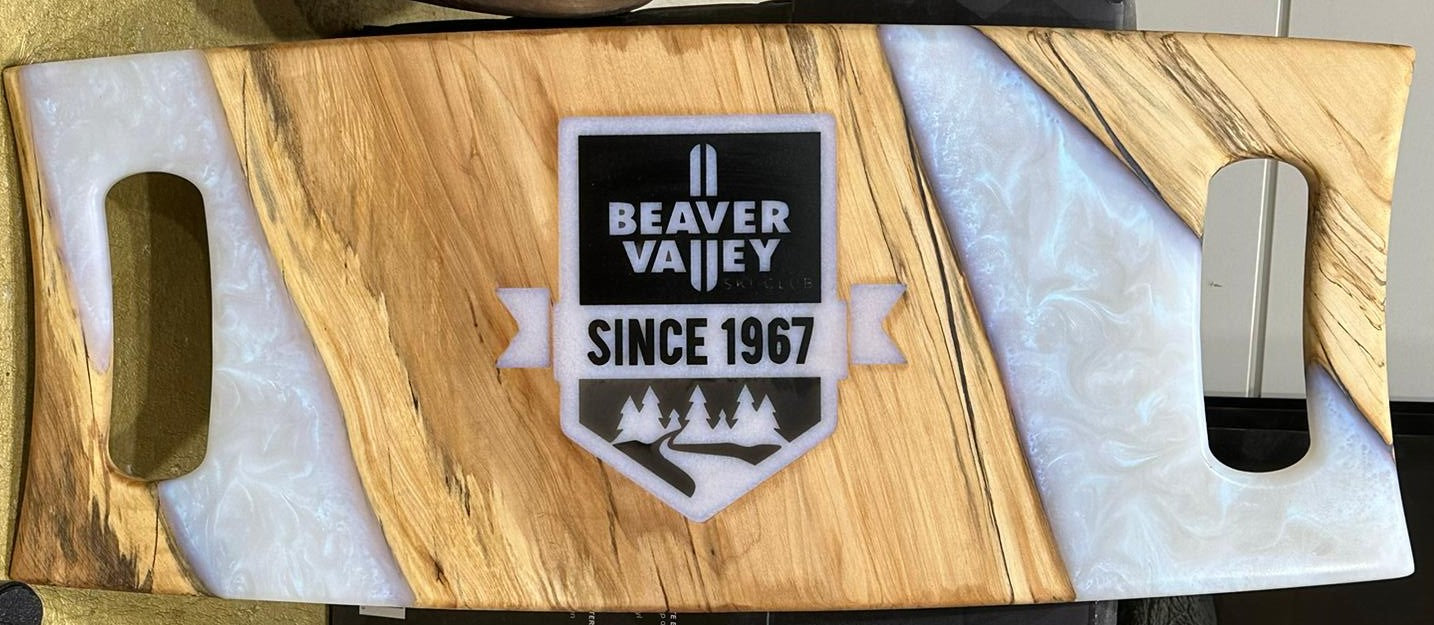 Custom Wood & Epoxy Charcuterie Board