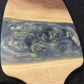 Wood and Epoxy Serving Board - Blue-Gold Resin