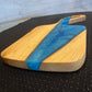 Wood and Epoxy Serving Board - Blue Resin