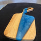 Wood and Epoxy Serving Board - Blue Resin