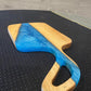 Wood and Epoxy Serving Board - Blue Resin