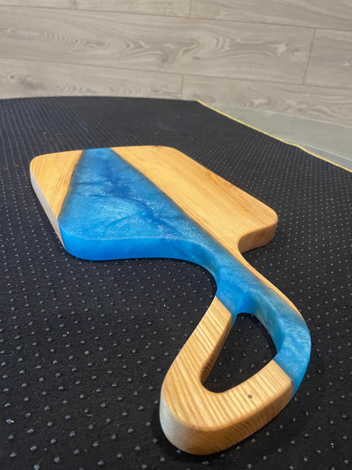 Wood and Epoxy Serving Board - Blue Resin