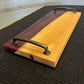 Wood and Epoxy Serving Board -Burgundy Resin