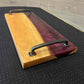 Wood and Epoxy Serving Board -Burgundy Resin